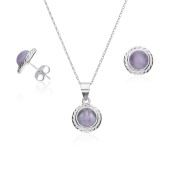 Set argint cercei si lantisor cu ametist DiAmanti AE21732-S-AS